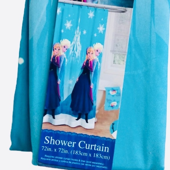 Disney Frozen Shower Curtain Anna Elsa - Picture 4 of 6